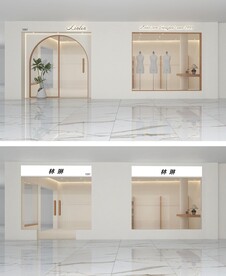 服装店面设计  档口设计效果 