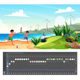 夏日沙滩