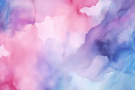 蓝紫色水彩水墨画背景