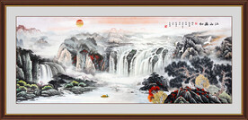 巨幅山水画