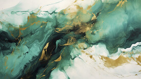 绿色金线渐变大理石背景