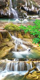 流水生财风景玄关