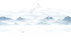 水墨画山水风景画