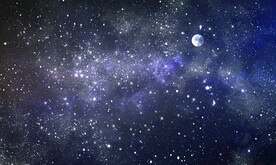 黑色宇宙星空背景墙