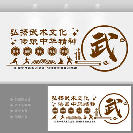 武术楼梯文化墙