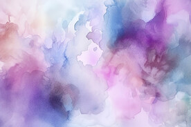 蓝紫色水彩水墨画背景