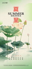 夏至节气海报