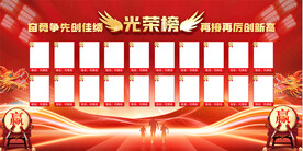 销售光荣榜展板