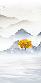 新品 新传山水玄关 TIF分层