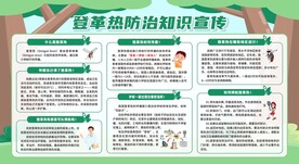 夏季预防疾病登革热与防蚊展板