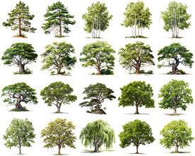 高清树木花卉绿植免抠贴图   