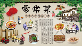 家常菜背景墙