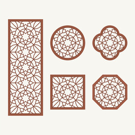 中式花纹 窗花格 镂空隔断