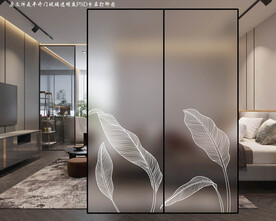 高清分层透明底树叶打印图