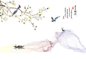 山水花鸟