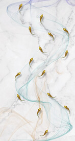 九鱼图石纹玄关