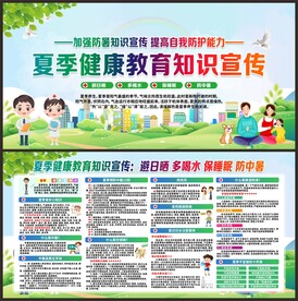夏季健康教育宣传栏
