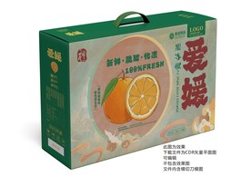 爱媛果冻橙手提礼盒包装