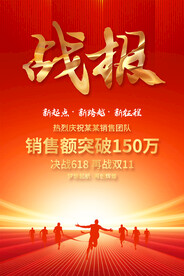 销售战报宣传海报