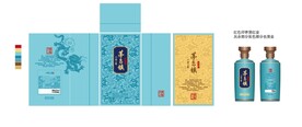 茅台镇白酒包装蒂尼芙兰展开印刷