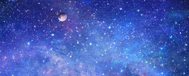 蓝色宇宙星空背景墙
