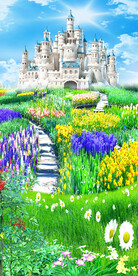 城堡风景3D玄关