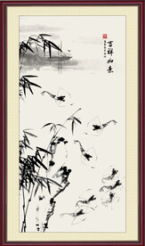水墨虾