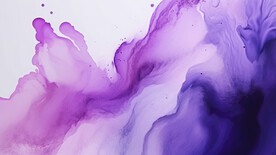 紫色水彩水墨画背景