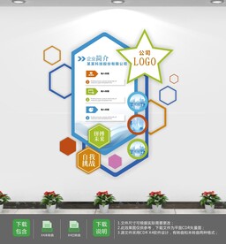 竖版企业展板文化墙