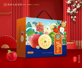 苹果包装 红富士礼盒