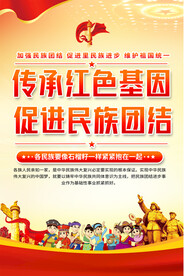 民族团结宣传海报