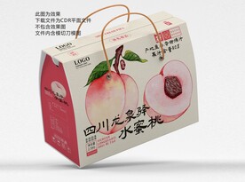 龙泉驿水蜜桃礼盒包装