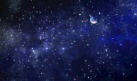 蓝色宇宙星空软膜