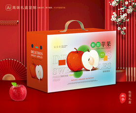 苹果包装 红富士礼盒