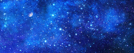 蓝色星空背景墙
