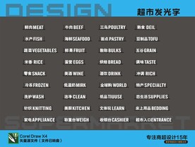 超市发光字全套