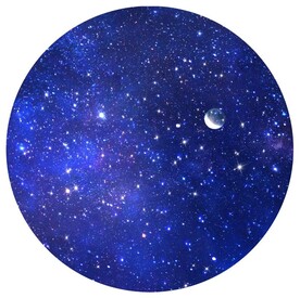 圆形宇宙蓝色背景图