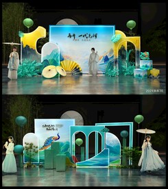 中国风美陈DP打卡点