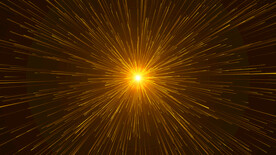 4k金色光线扩散发射动画AE模