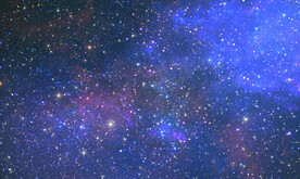 蓝色舞台星空背景墙