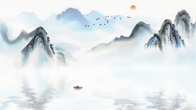 背景墙中国水墨画