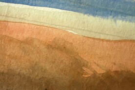 创意水彩抽象艺术画水彩晕染