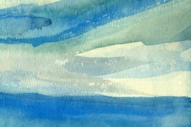 创意水彩抽象艺术画水彩晕染