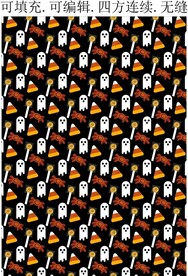 万圣节图案  幽灵魔法