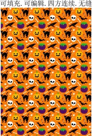 万圣节图案 恐怖南瓜灯