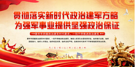 2024年政治工作会议讲话展板