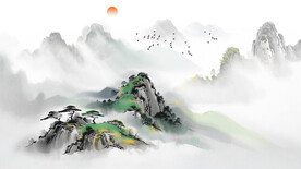 新中式装饰画背景