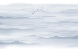 山水水墨画风景图