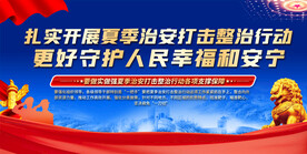 社会治安宣传展板