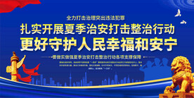 夏季治安展板